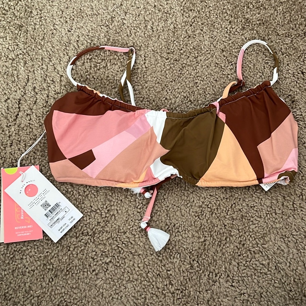 Maaji Cube Nelly Reversible Bikini Top, NWT